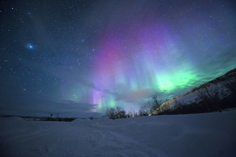 Northern lights Arctic Teriberka